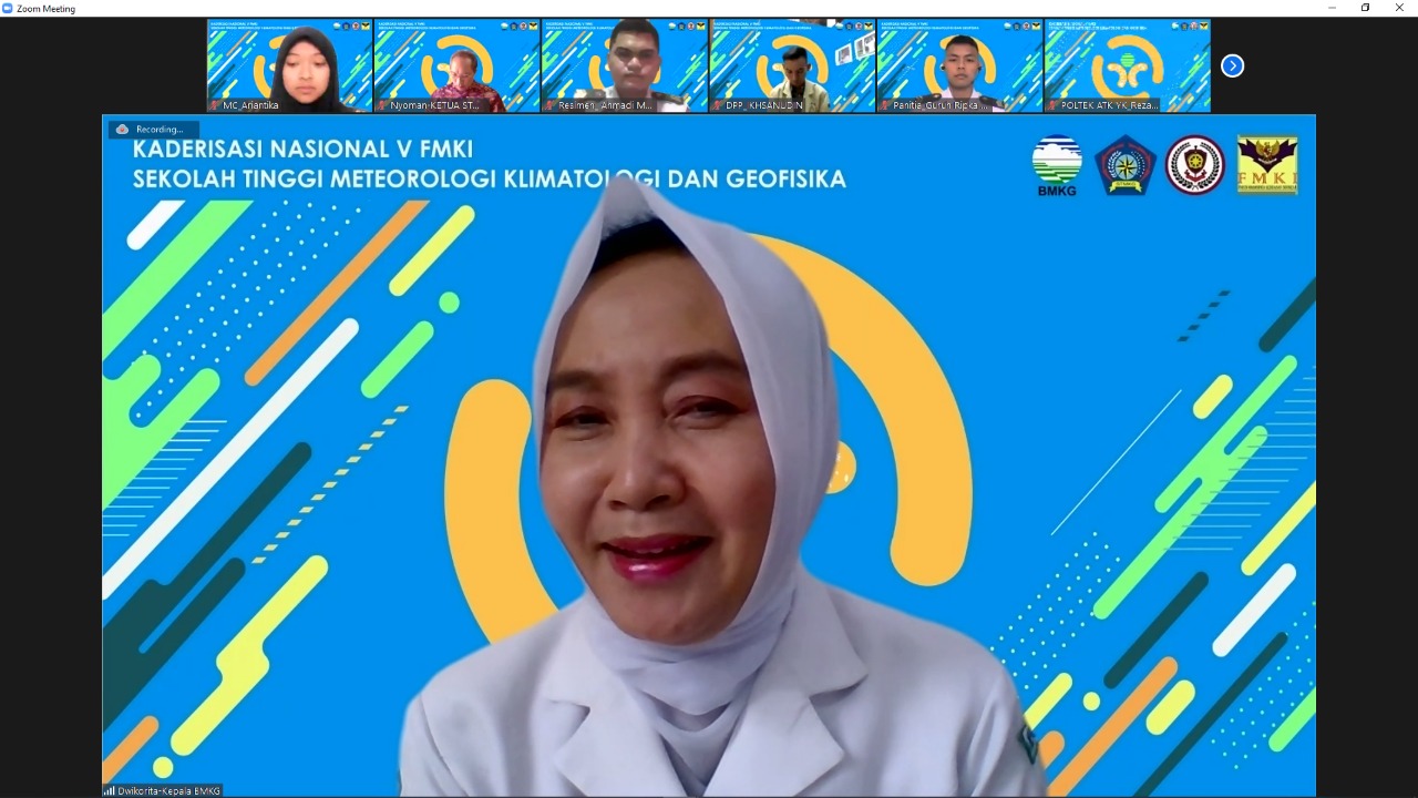 Kaderisasi Nasional V FMKI, Kepala BMKG : Jadilah Pemimpin, bukan Bos