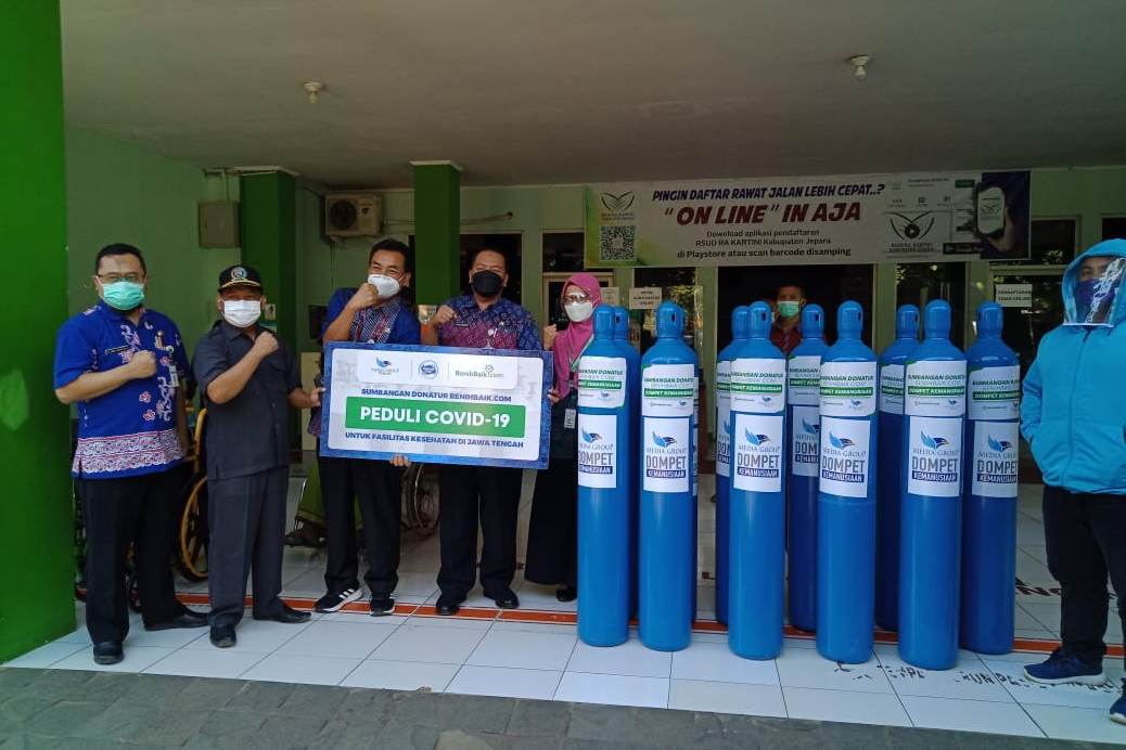 Bantuan Oksigen untuk Enam Rumah Sakit di Jepara.