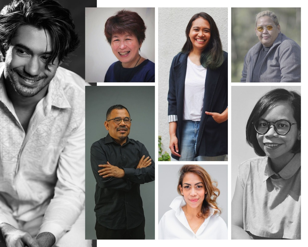 Komite Kerja FFI periode 2021-2023 (searah jarum jam: Reza Rahadian, Linda Gozali, Emira P. Pattiradjawane, Ine