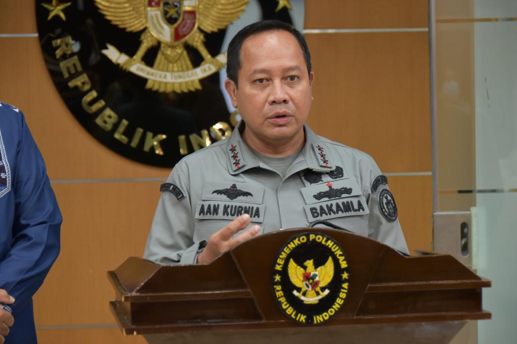 Kepala Badan Keamanan Laut (Bakamla) RI yang diusung Kepala Bakamla Laksamana Madya TNI Aan Kurnia 