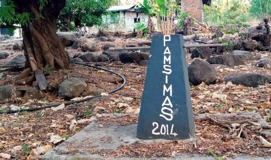 Proyek Penyediaan Air Minum dan Sanitasi Berbasis Masyarakat (Pamsimas) di Desa Holder, Sikka terbengkalai.