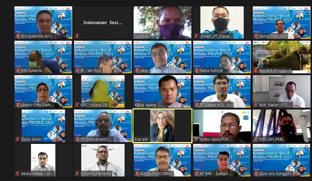 Webinar ISSF membahas penilaian PROPER