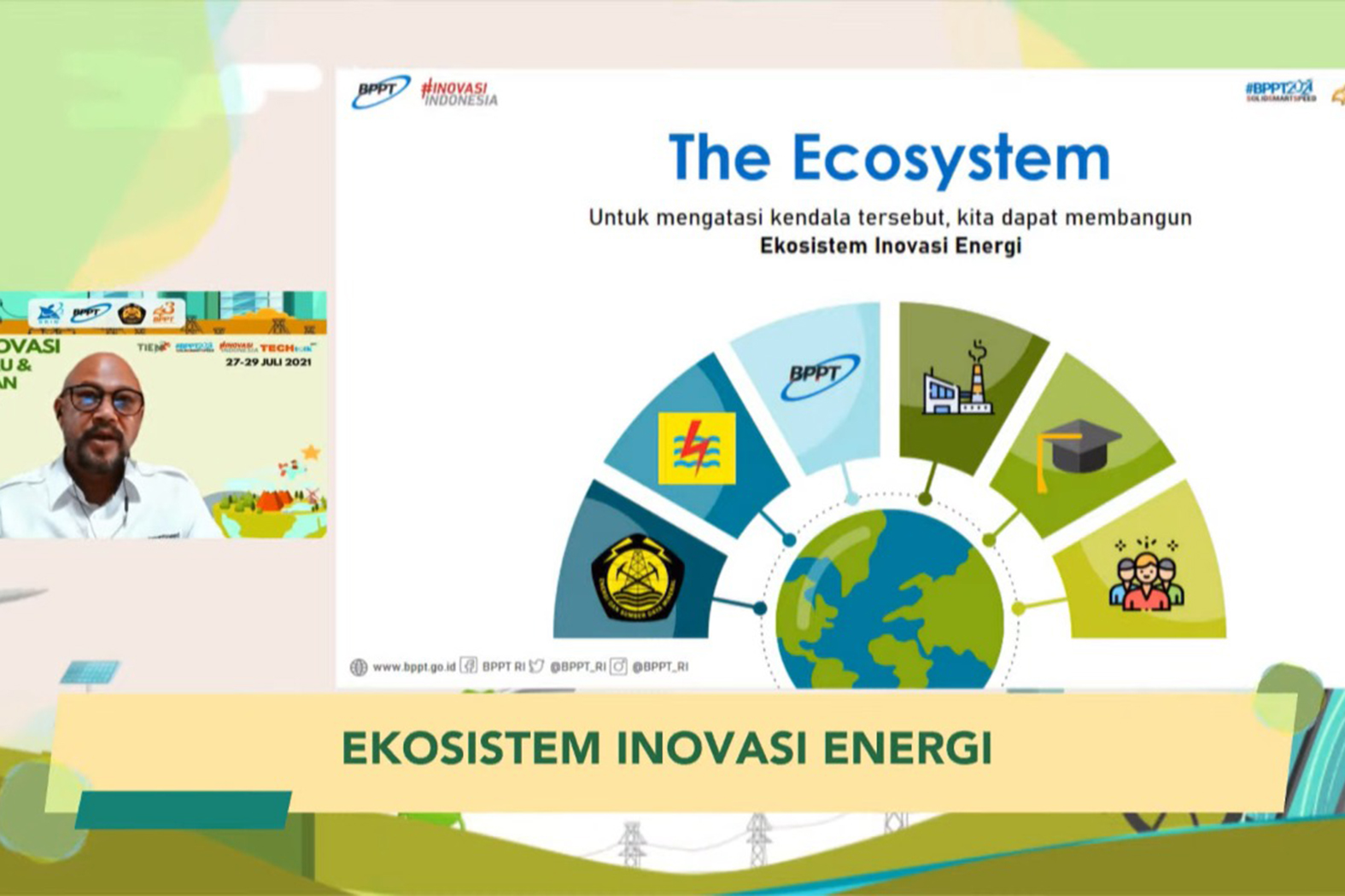 Webinar Pekan Inovasi Energi Baru dan Terbarukan.