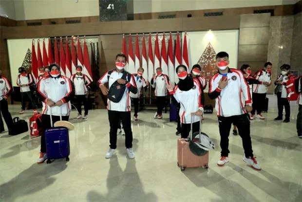 Para atlet Olimpiade Indonesia jelang berangkat ke Tokyo, Jepang.