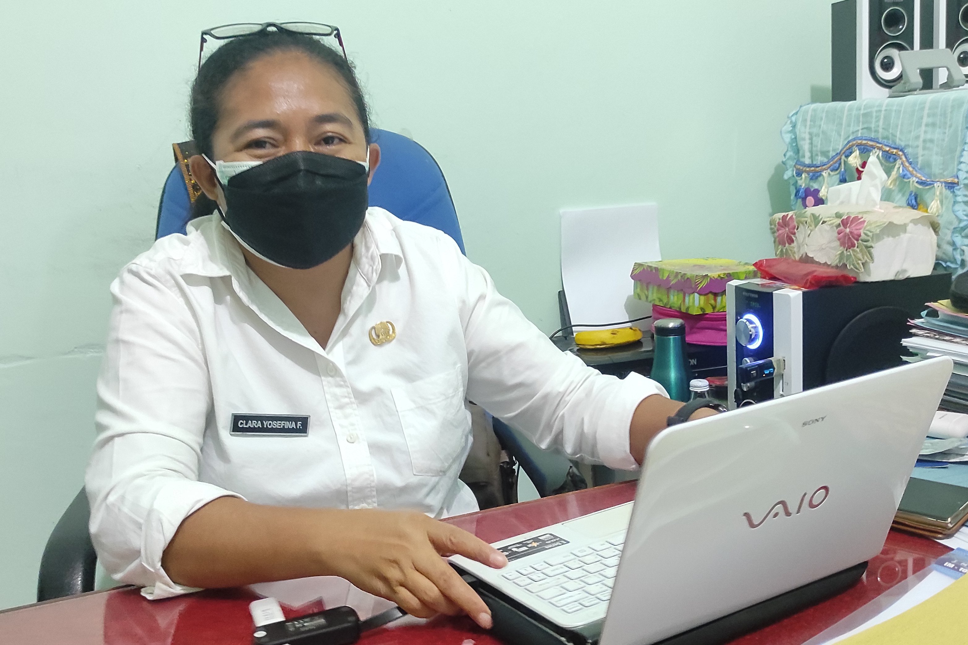 Juru bicara Satgas Covid-19 Kabupaten Sikka Nusa Tenggara Timur Dokter Clara Francis.