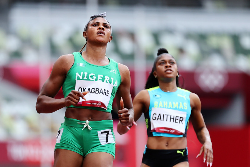 Sprinter Nigeria dan peraih medali perak lompat jauh Olimpiade 2008 Blessing Okagbare gagal tes doping pada Olimpiade Tokyo 2020.