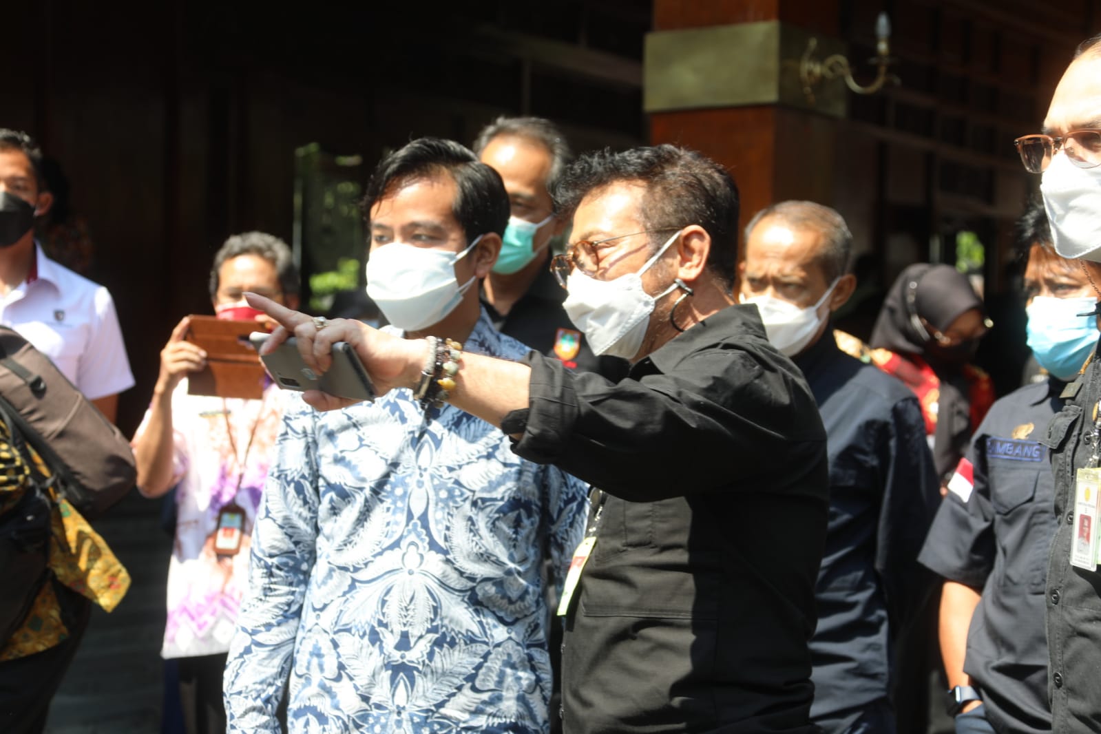 Mentan SYL dan Wali Kota solo Gibran.