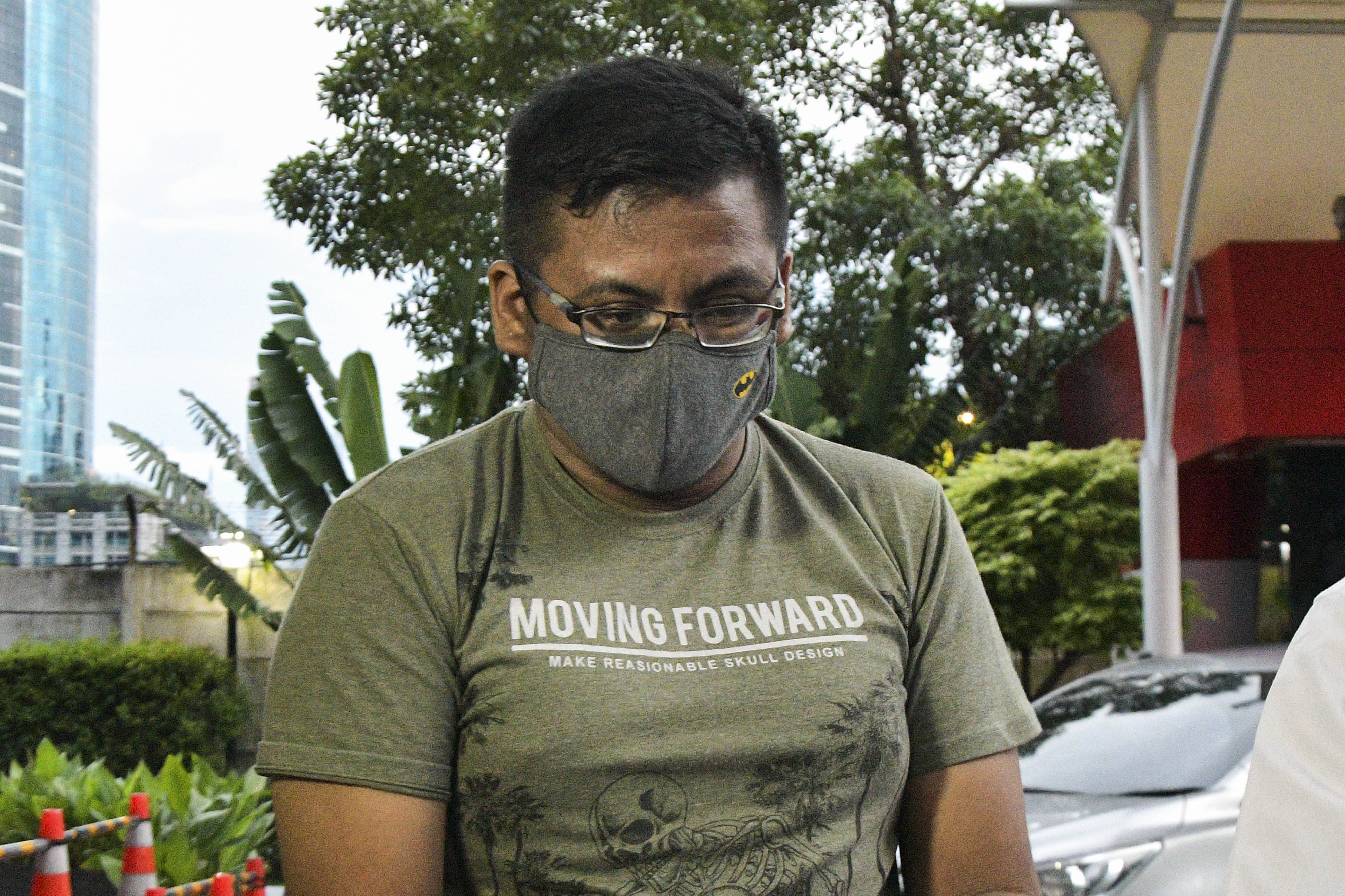 Ferdy Yuman, terdakwa perkara perintangan penyidikan kasus yang menjerat mantan Sekretaris MA Nurhadi dan menantunya Rezky Herbiyono..