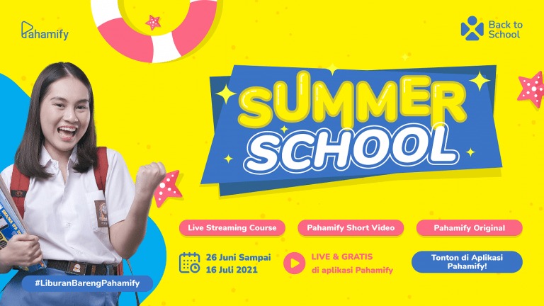 Kampanye program edukasi Pahamify Summer School selama liburan sekolah
