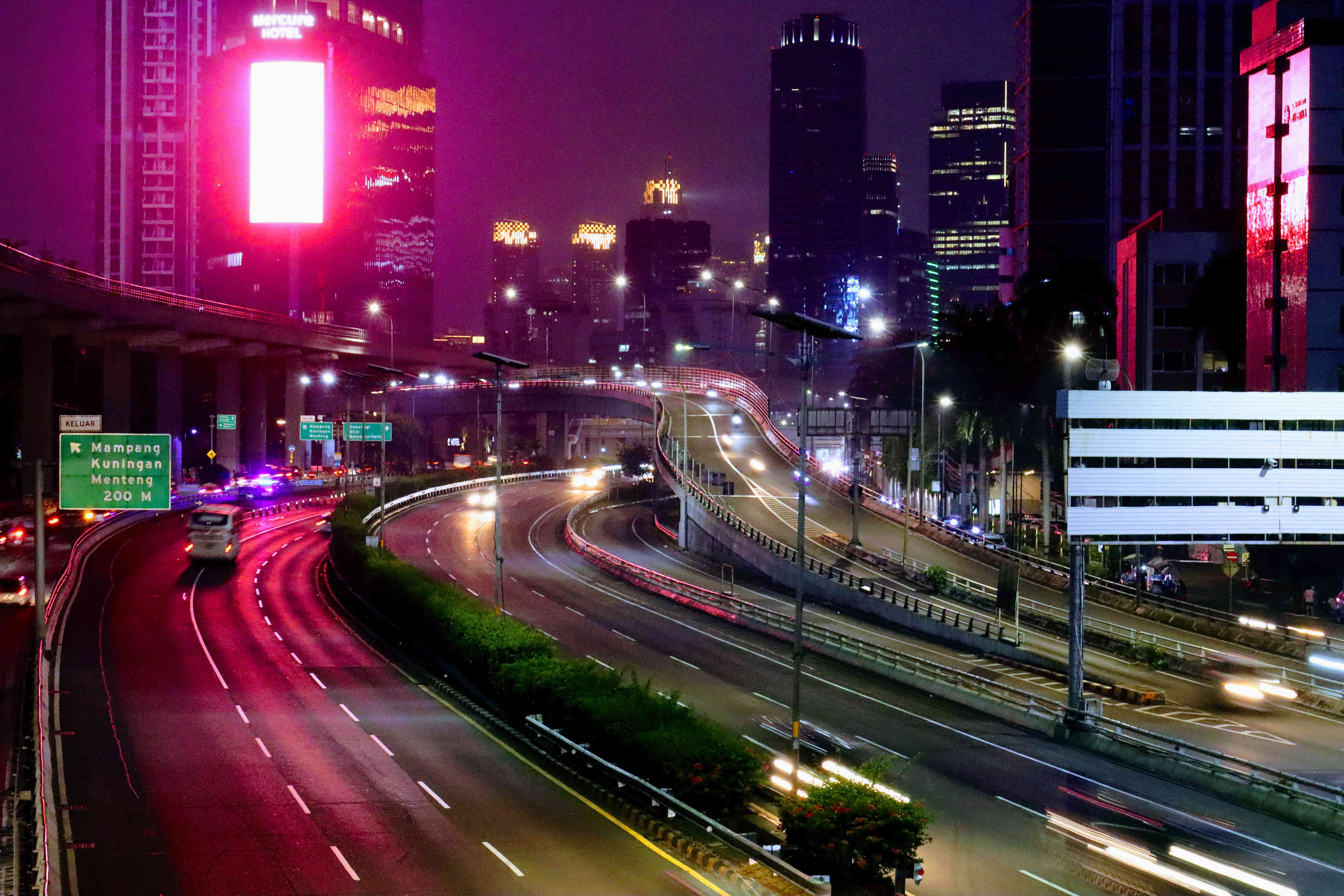 Suasana Jaanan Jakarta saat pemberlakuan PPKM Darurat