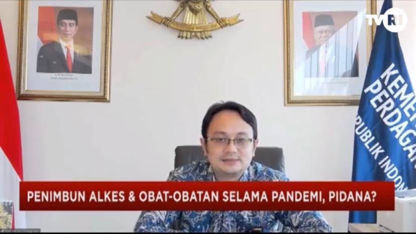 Wakil Menteri Perdagangan Jerry Sambuaga saat jadi pembicara di webinar.