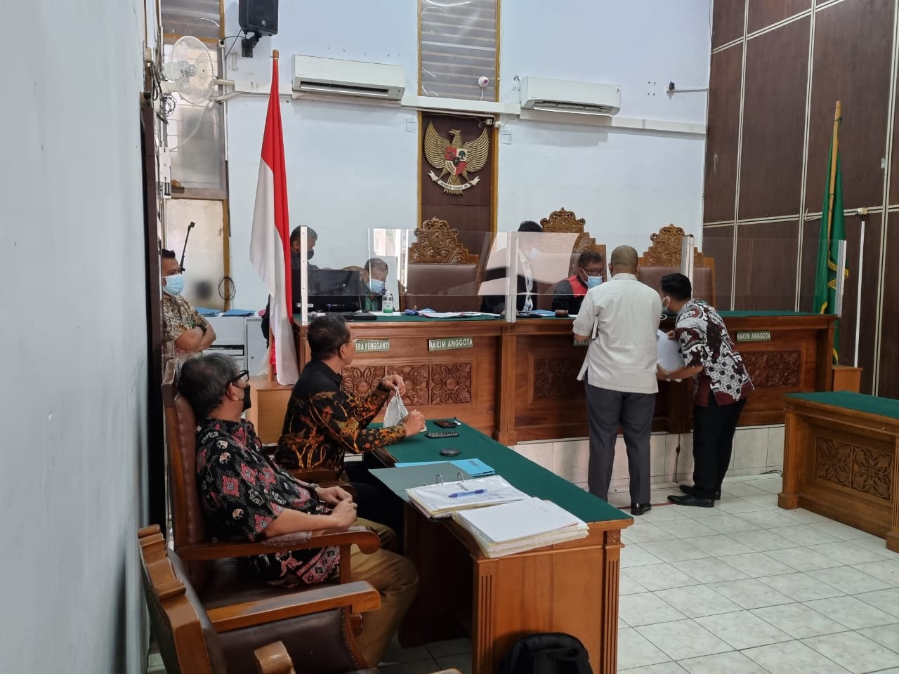 Persiapan sidang praperadilan terkait penyitaan aset kasus Jiwasraya dan Asabri di PN Jakarta Selatan, Jumat (2/7)