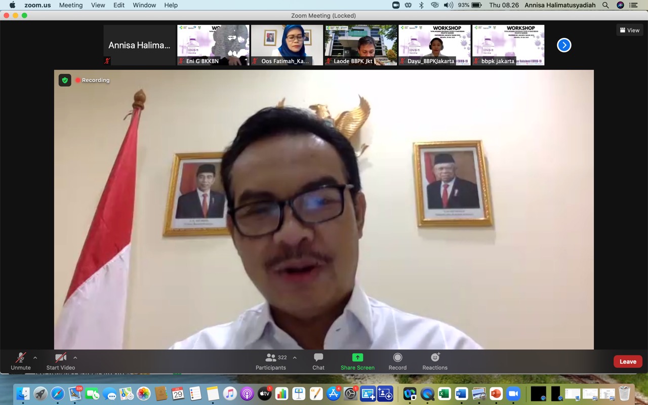 Kepala BKKBN Hasto Wardoyo dalam Workshop vaksinator covid-19 bagi bidan praktik mandiri