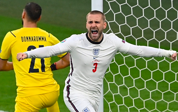 Luke Shaw Pecahkan Rekor Gol Tercepat Final Euro