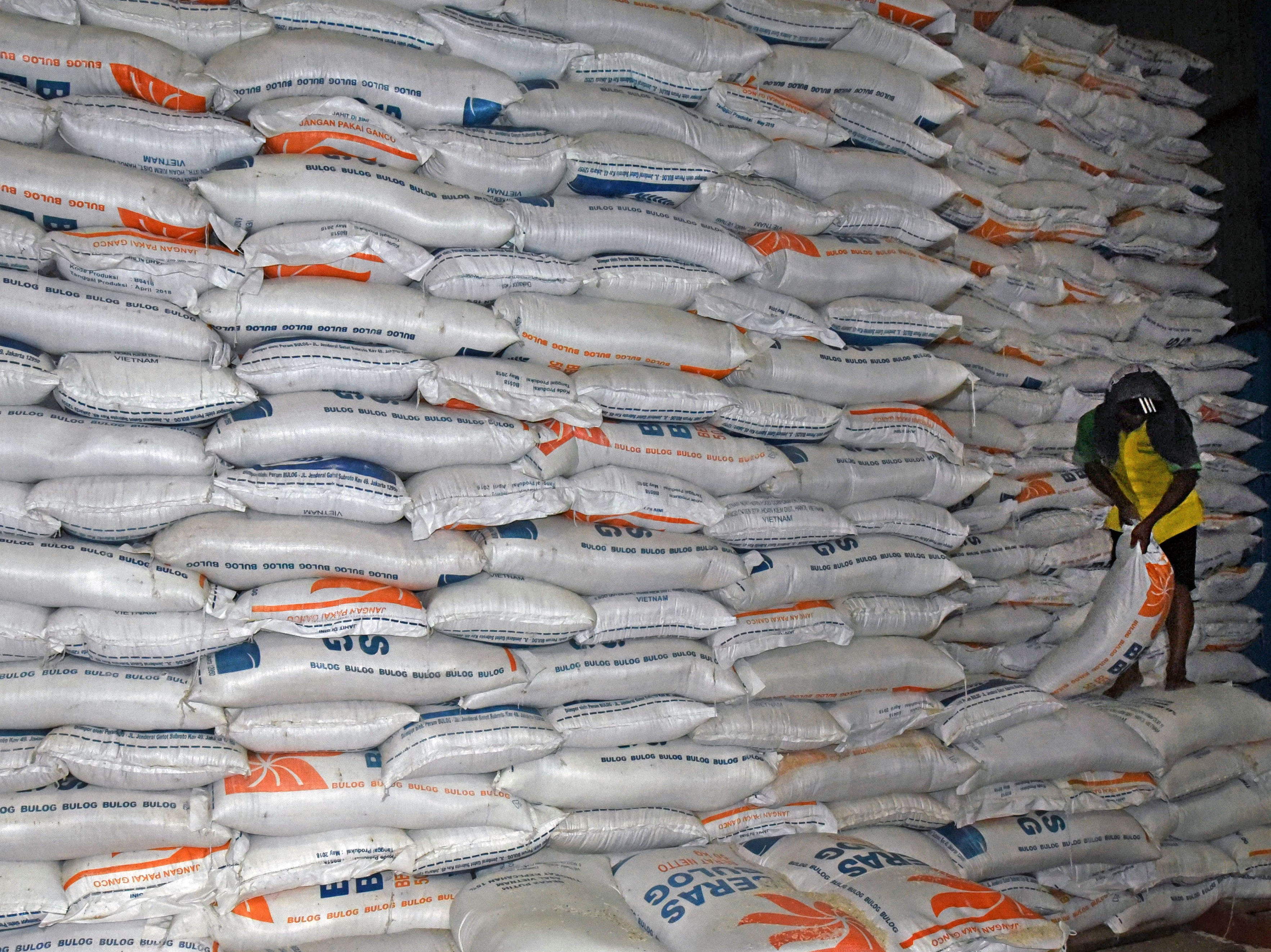 Tinjau Gudang Bulog, Presiden Pastikan Stok Beras Aman Bansos Lancar