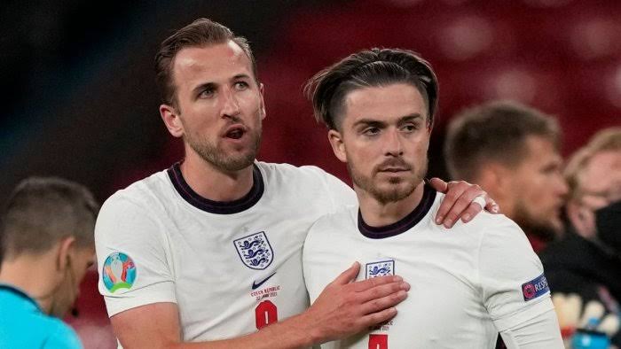 Jack Grealish dan Harry Kane