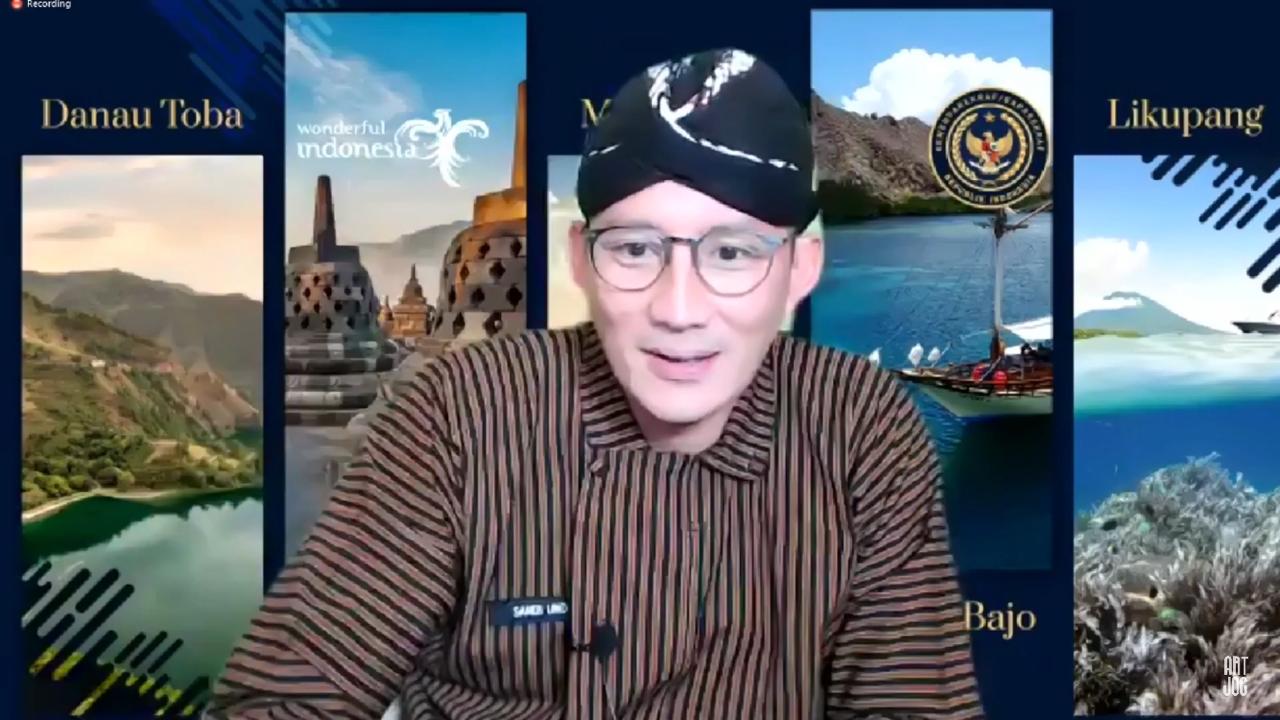 ARTJOG MMXXI: Arts in Common - Time (to) Wonder diresmikan oleh Menteri Pariwisata dan Ekonomi Kreatif, Sandiaga Salahuddin Uno