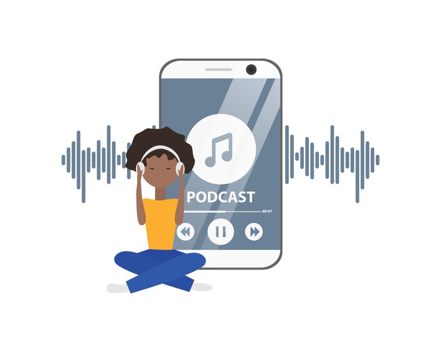 Mendengarkan siniar menjadi salah satu aktivitas pengisi waktu luang. 