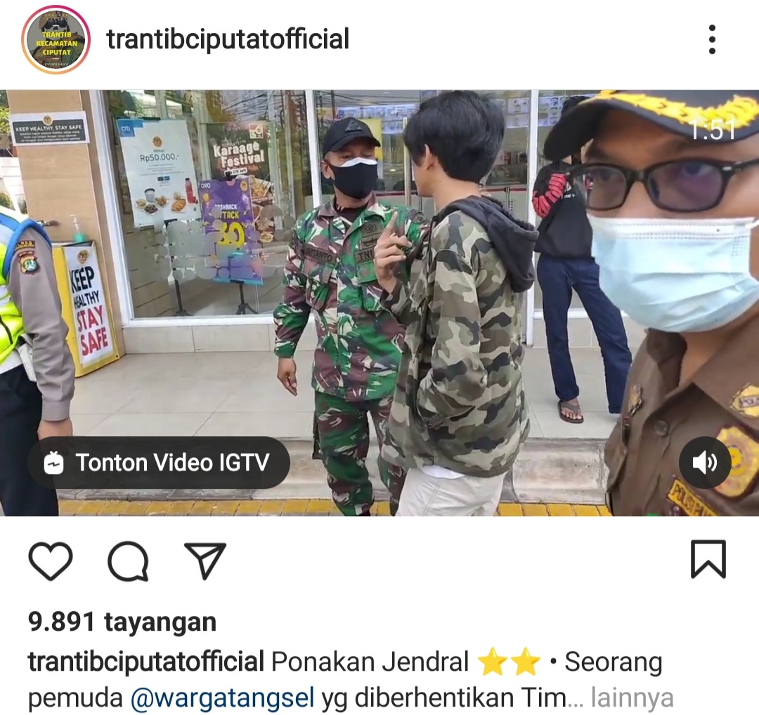 Viral Langgar PPKM Mengaku Kerabat Jenderal, Polri : Kami Tegas Tegakkan Aturan
