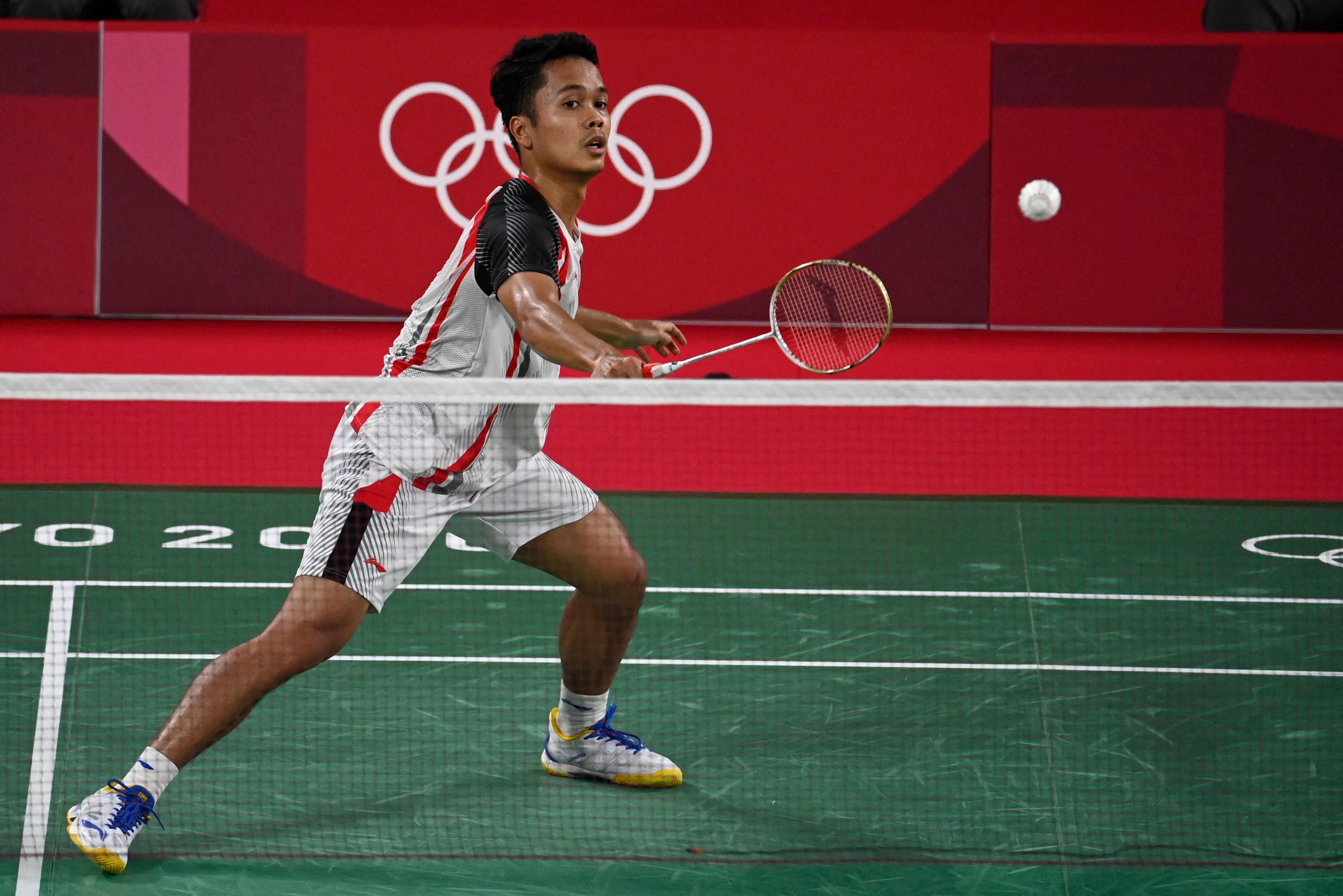 Pebulu tangkis tunggal putra Indonesia Anthony Sinisuka Ginting