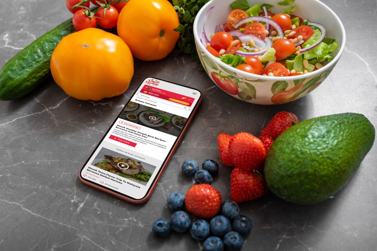 Ilustrasi, menu makanan sehat.