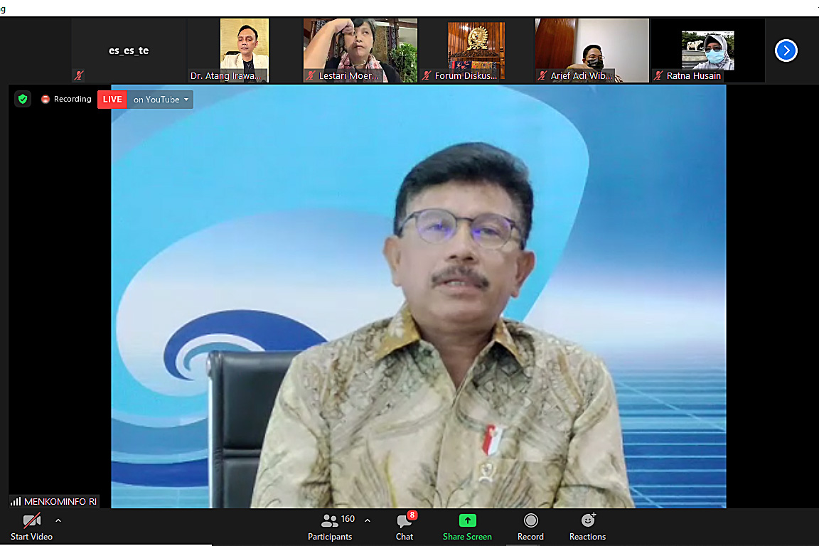 Menteri Komunikasi dan Informasi Johnny G. Plate 