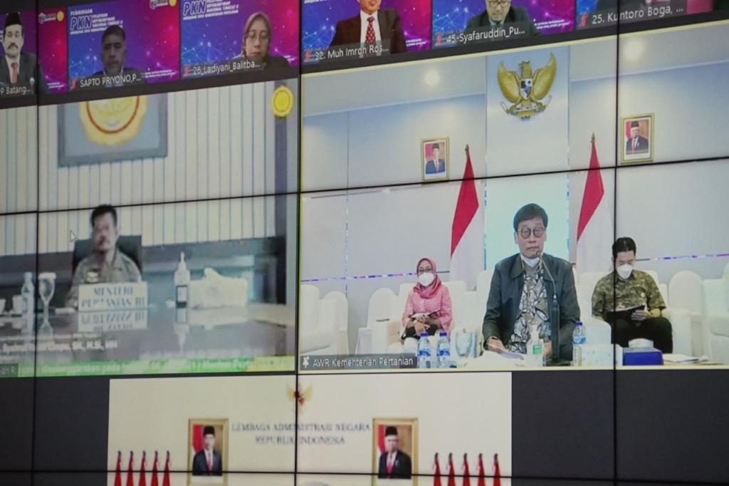 Mentan Syahrul Yasin Limpo (kiri).