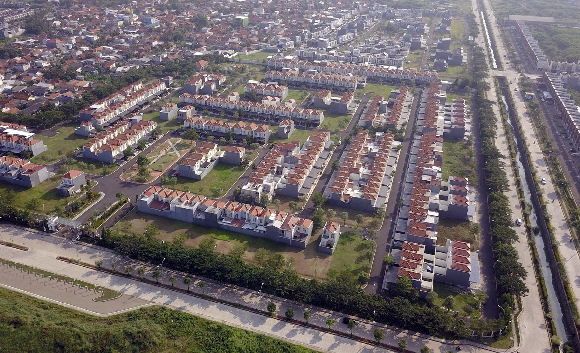 Kawasan Jakarta Garden City, Jakarta Timur. Kebijakan relaksasi membuat industri properti mampu bertahan.  