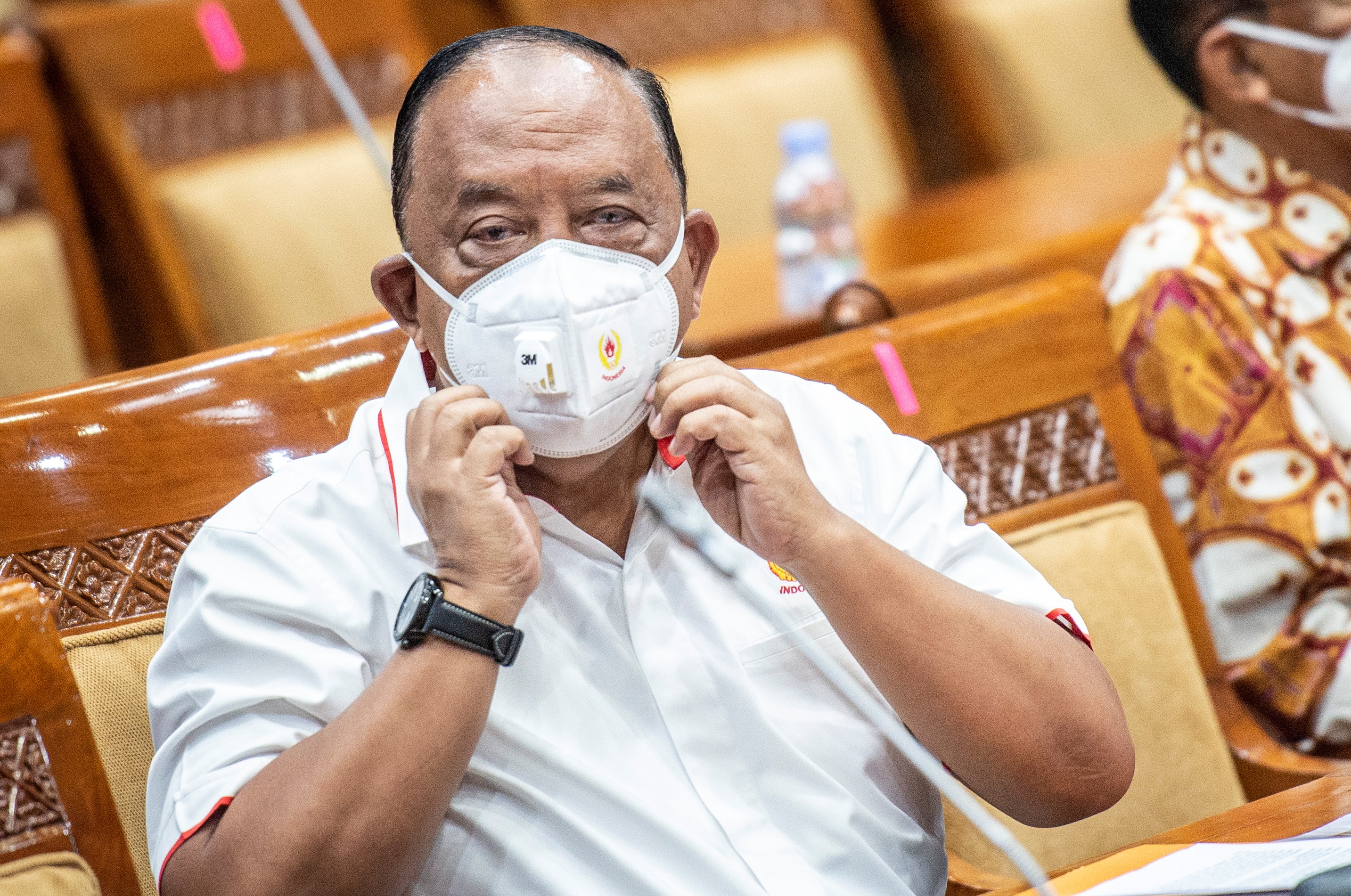 Ketua Umum Komite Olahraga Masional Indonesia (KONI) Pusat Marciano Norman. 