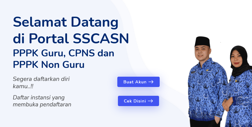 Tampilan website pendaftaran CASN 2021