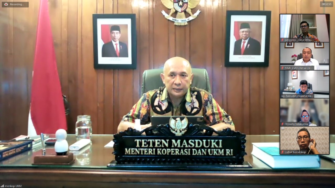  Menteri Koperasi dan Usaha Kecil Menengah Teten Masduki.