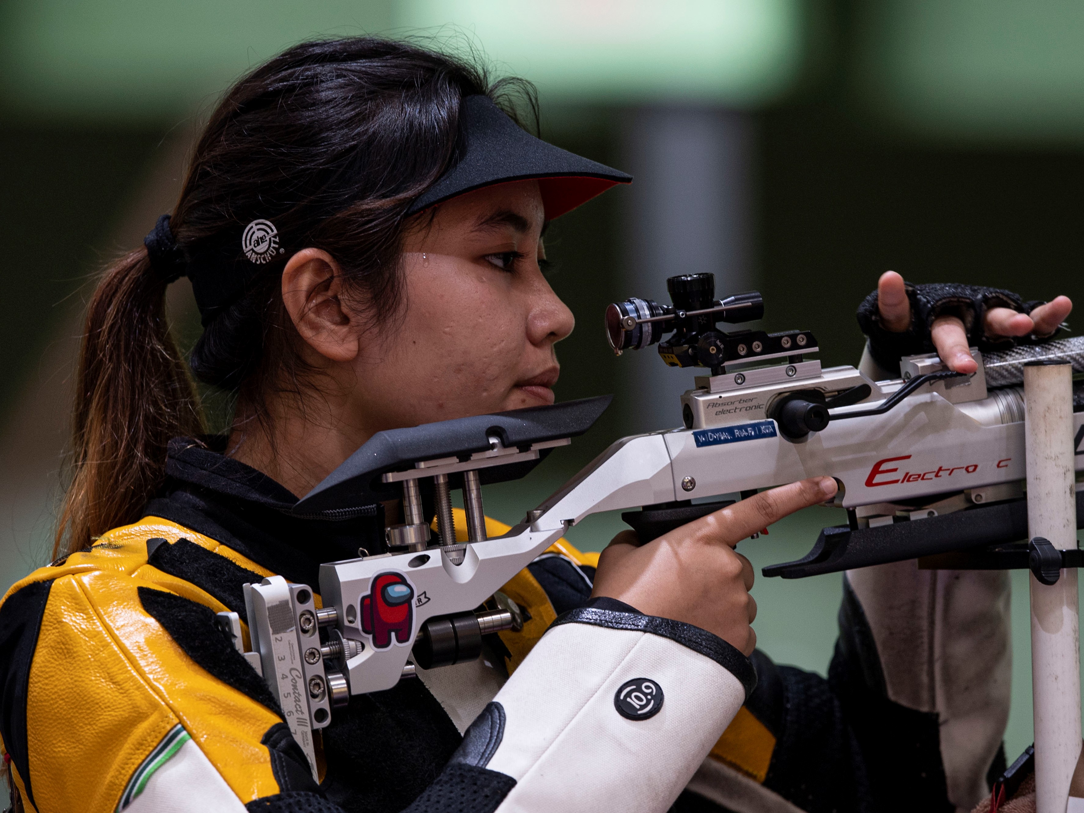 Atlet menembak putri Indonesia Vidya Rafika Toyyiba.