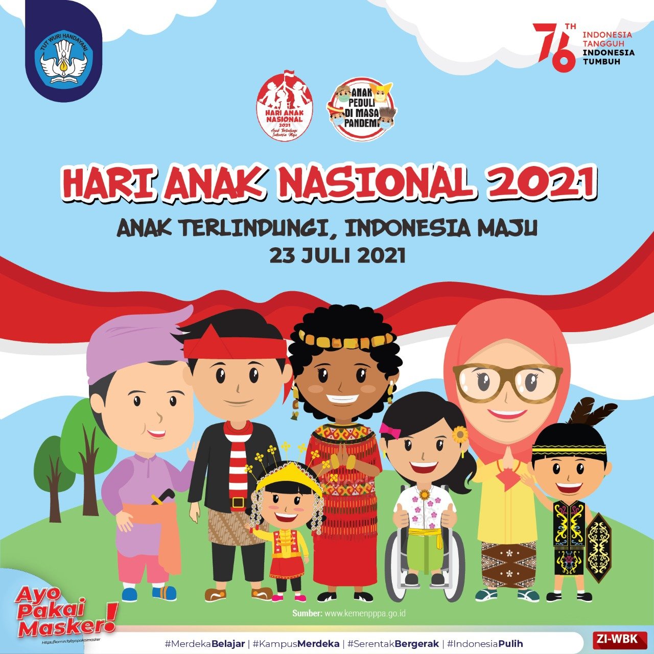 Poster Hari Anak Nasional 2021