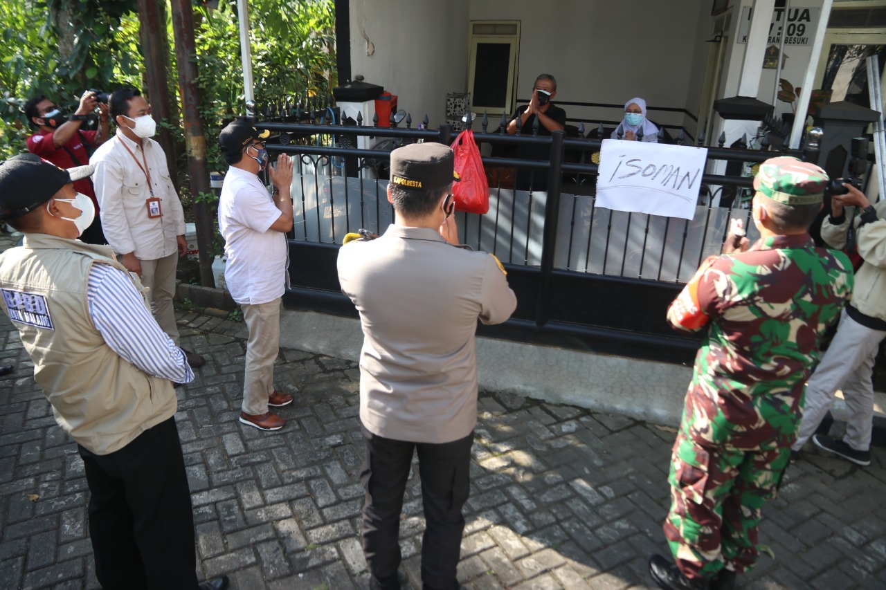 Ilustrasi Wali Kota Malang sambangi pasien isoman