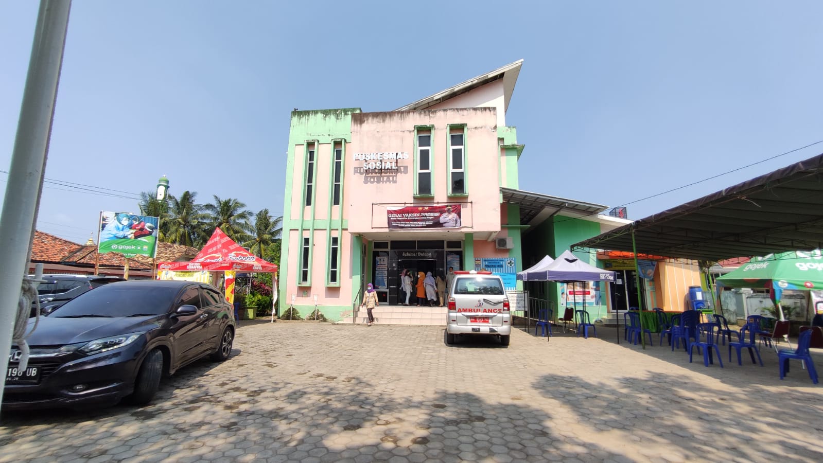 PUSKESMAS Sosial di Jalan Sanusi, Kelurahan Sukabangun II, Kecamatan Sukarami. Palembang, Sumatera Selatan.