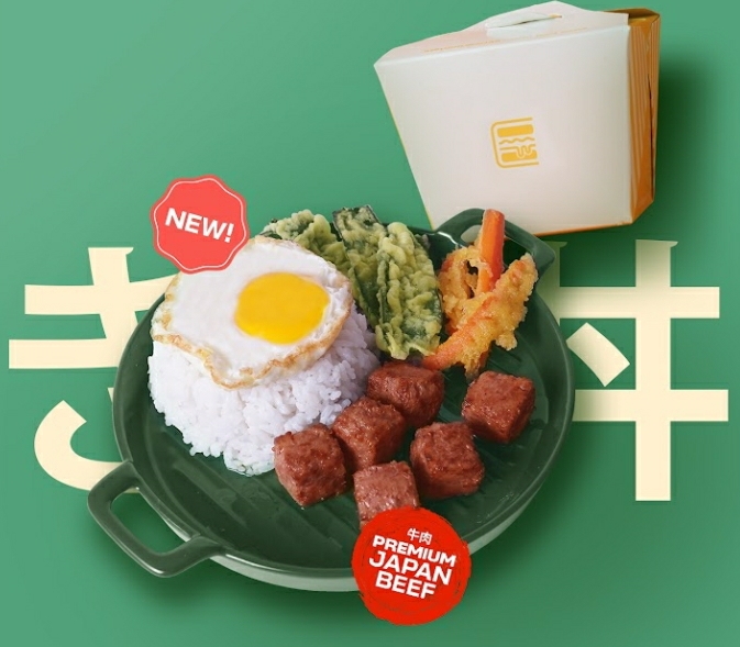 Beef Saikorice, menu baru dari Burgushi yang menggunakan Premium Japanese Saikoro Beef.