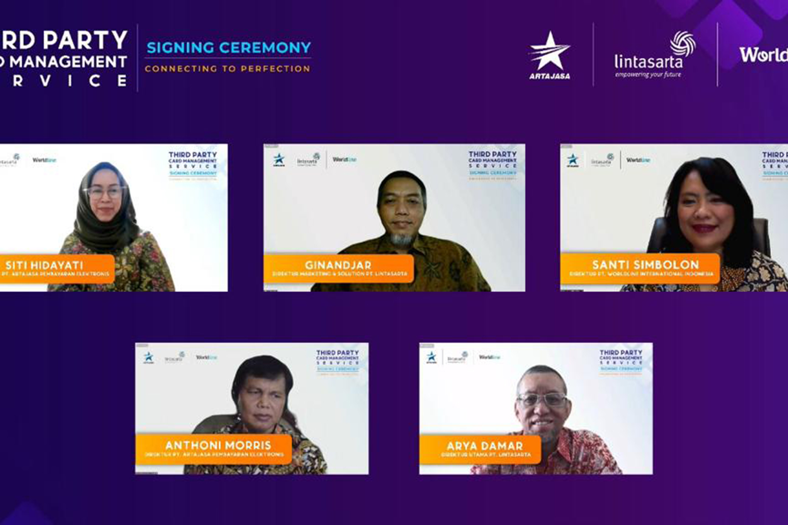 Kolaborasi Artajasa dengan Lintasarta yang didukung Worldline untuk hadirkan Third Party Card Manajement.