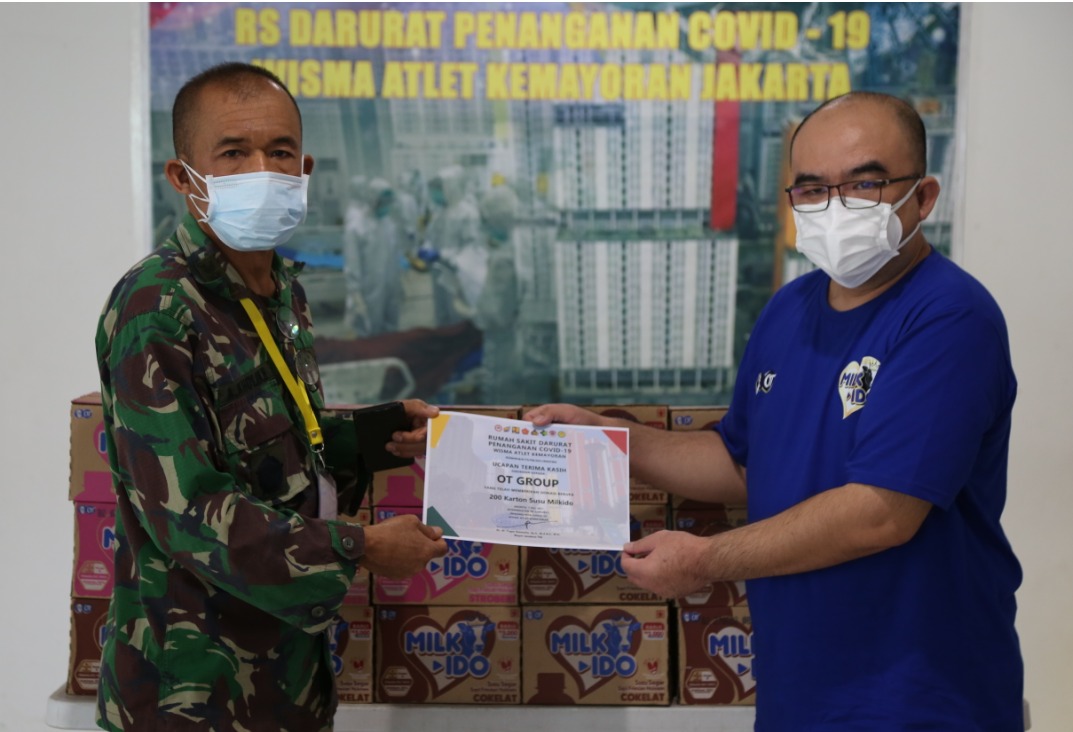 Peduli Masyarakat di Masa Pandemi, OT Group Sumbang 5000 Paket Susu