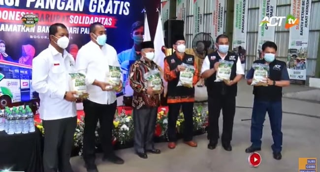 Bantuan pangan gratis dari ACT untuk pekerja terdampak PPKM Darurat