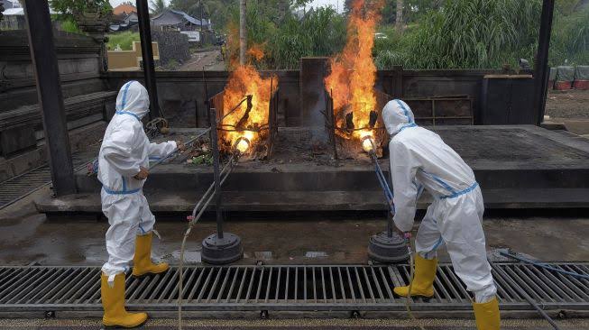 Ilustrasi kremasi jenazah covid-19