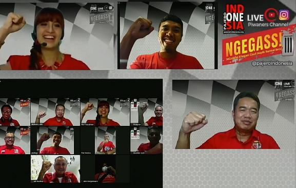 Acara virtual komunitas pengguna dan pemilik Pajero.