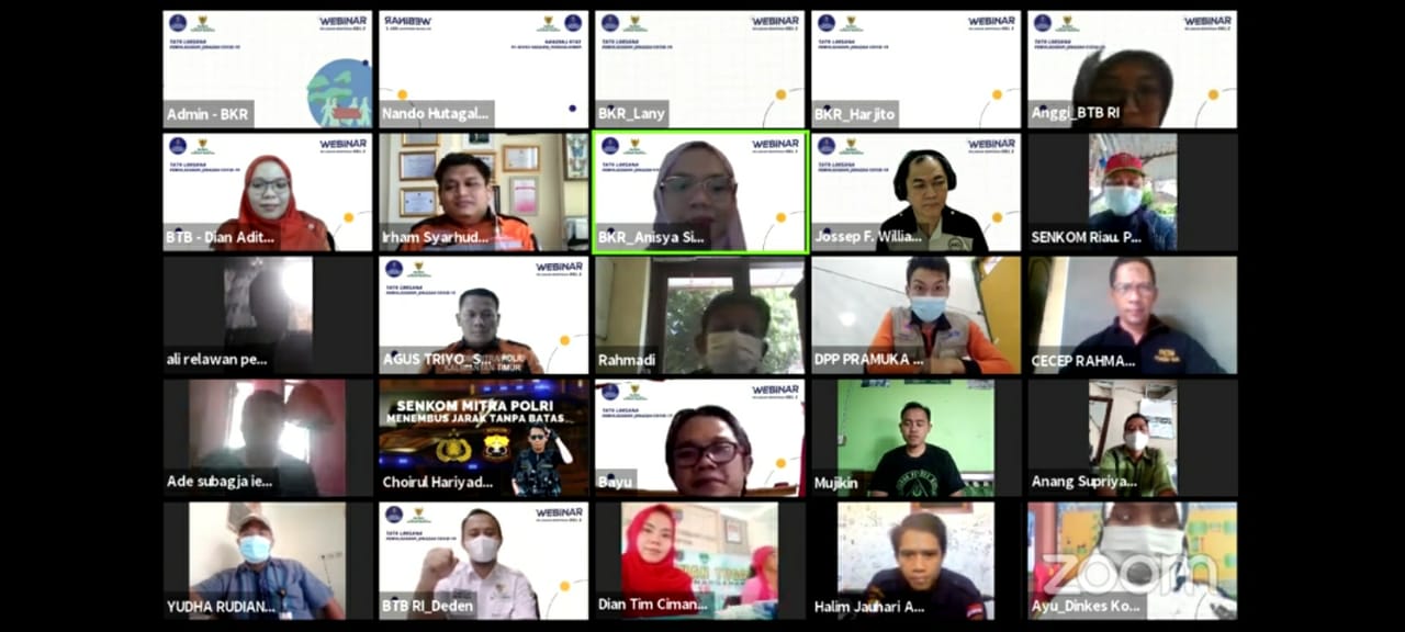 Webinar mengenai pemulasaran jenazah Covid-19