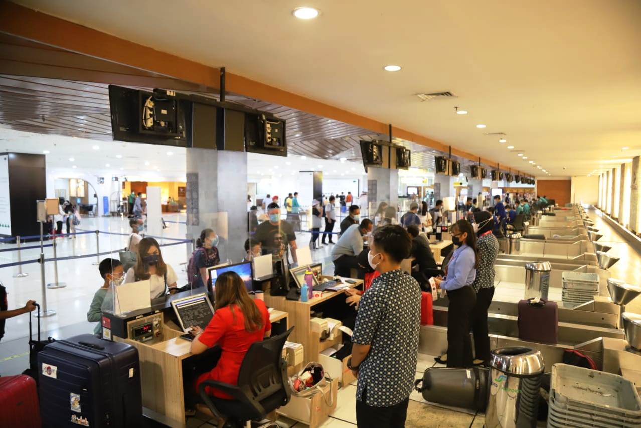 Situasi Bandara Ngurah Rai.