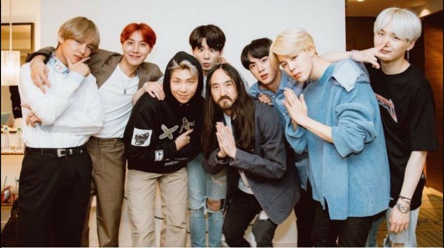 BTS dan Steve Aoki