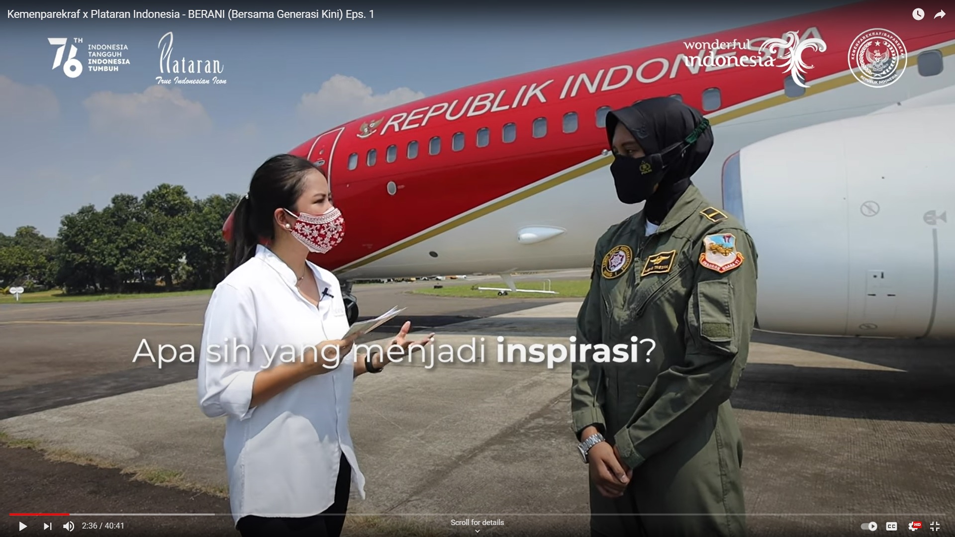Program Berani ditayangkan di YouTube Plataran Indonesia dan Kemenparekraf 