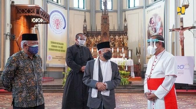 Wapres Ma’ruf Amin bersama Menteri PUPR Basuki Hadimuljono