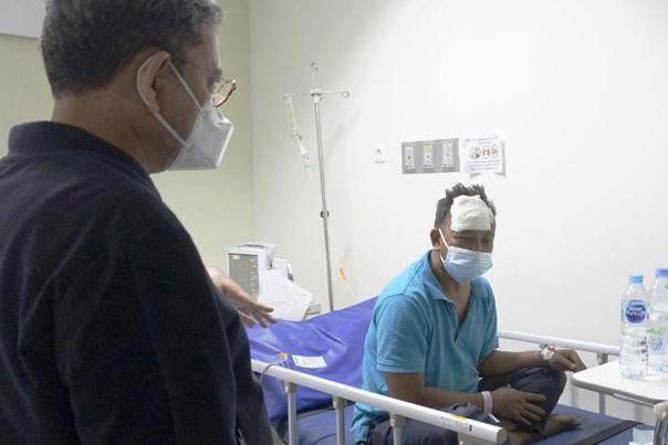 Direktur Jenderal Perlindungan dan Jaminan Sosial, Kemensos, Pepen Nazaruddin (kiri).