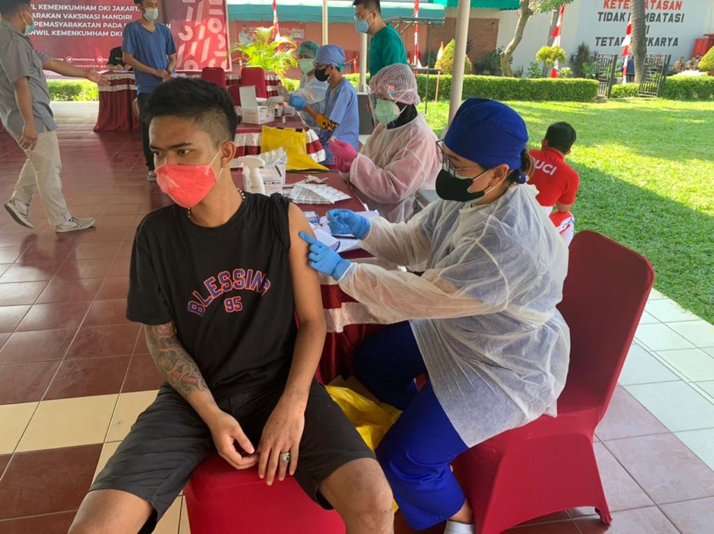 Seluruh Warga Binaan di Jakarta telah Divaksinasi