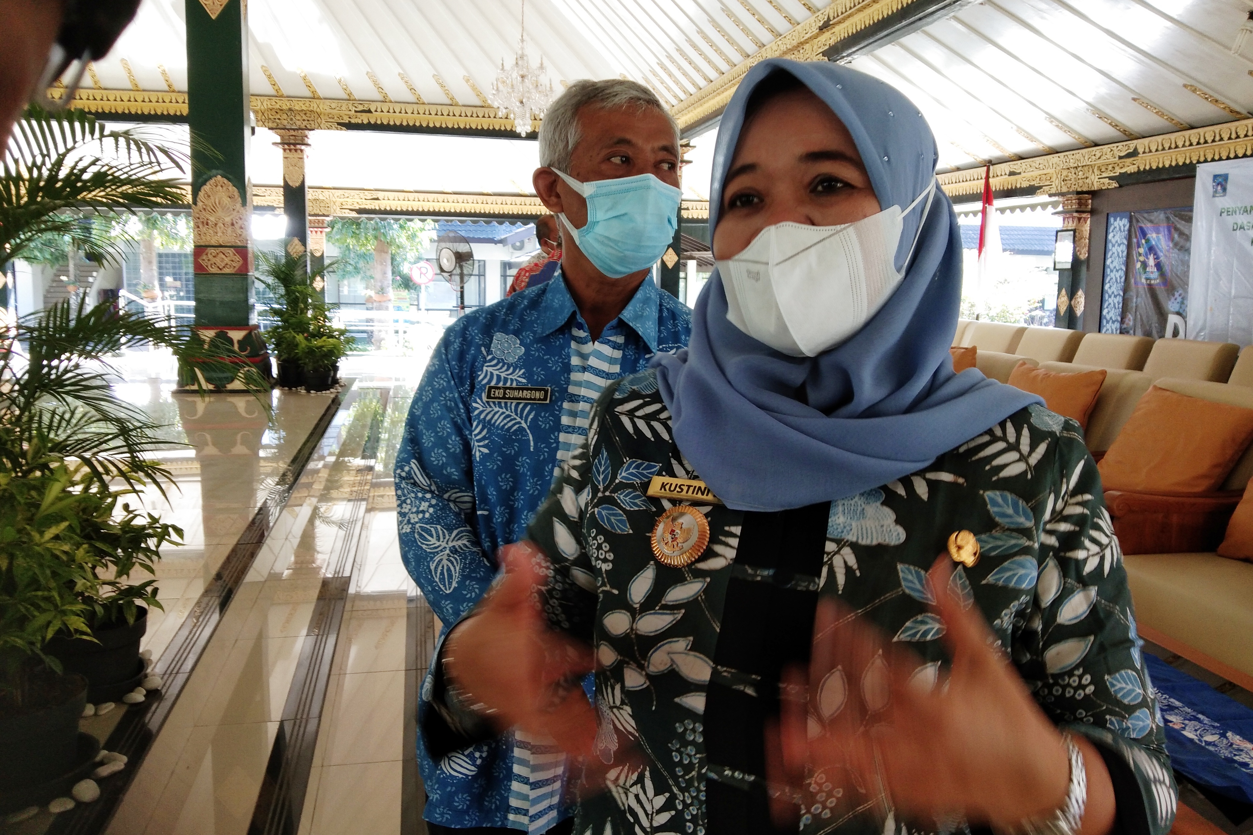 Bupati Sleman Kustini Sri Purnomo.