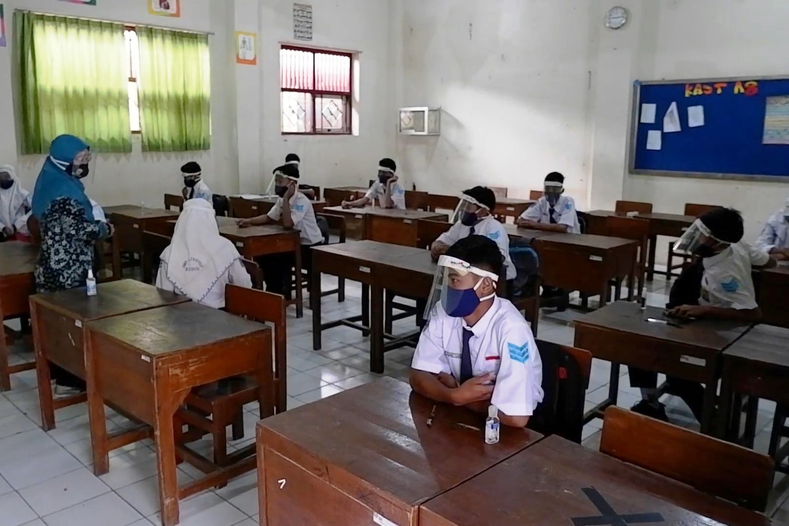 Ilustrasi pembelajaran tatap muka.